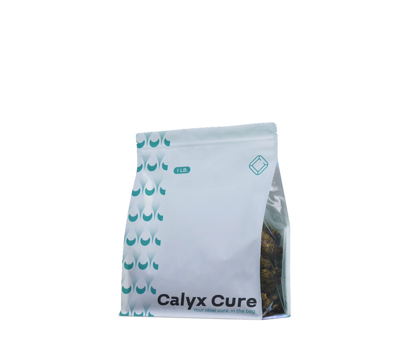 Calyx Cure 1lb Pouch on a white background