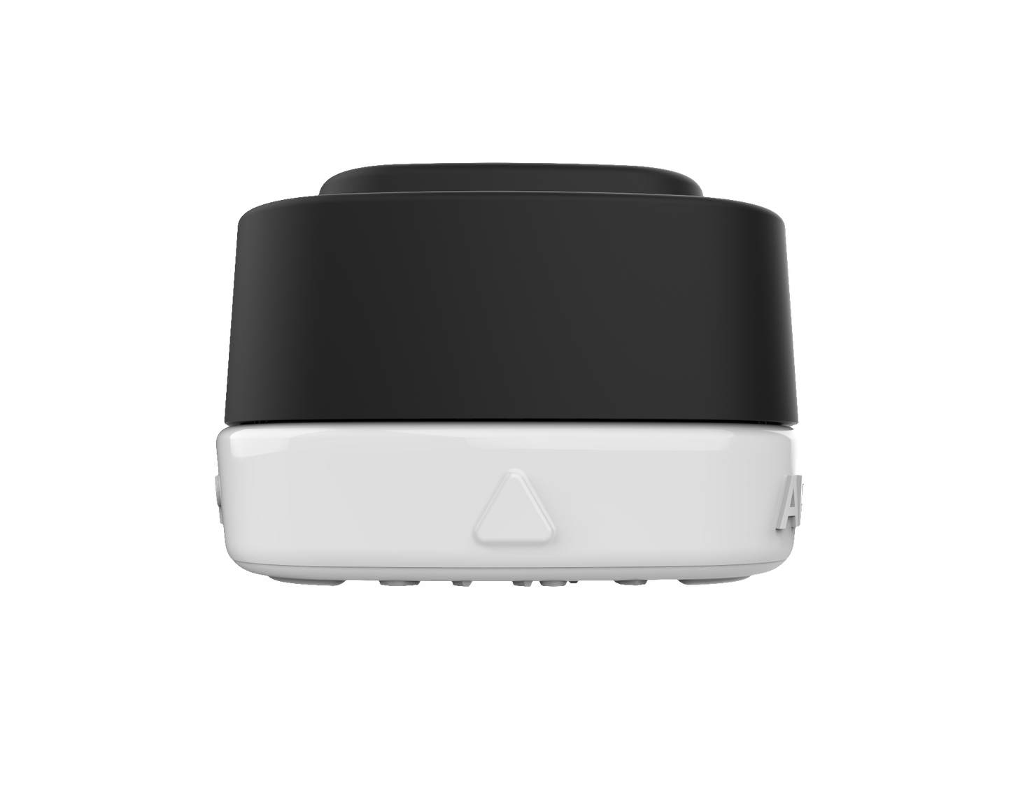 Calyx Containers White Concentrate Container Base and Black Lid on transparent background.