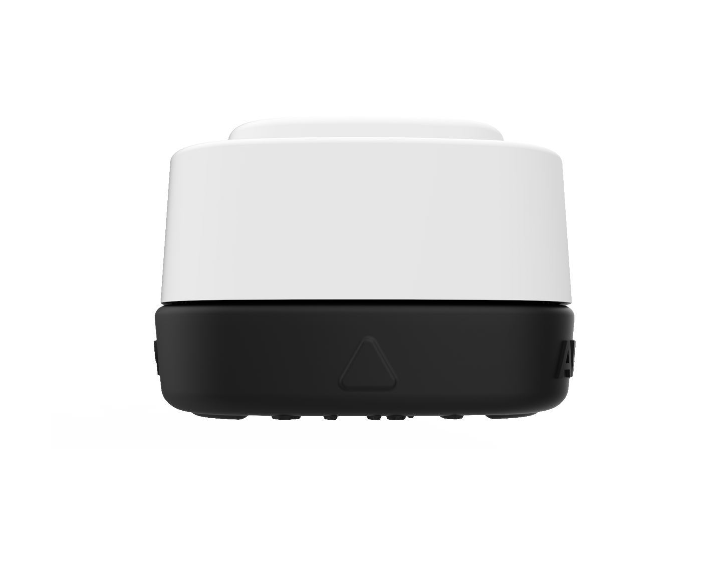 Calyx Containers Matte Black Concentrate Container Base and White Lid on transparent background.