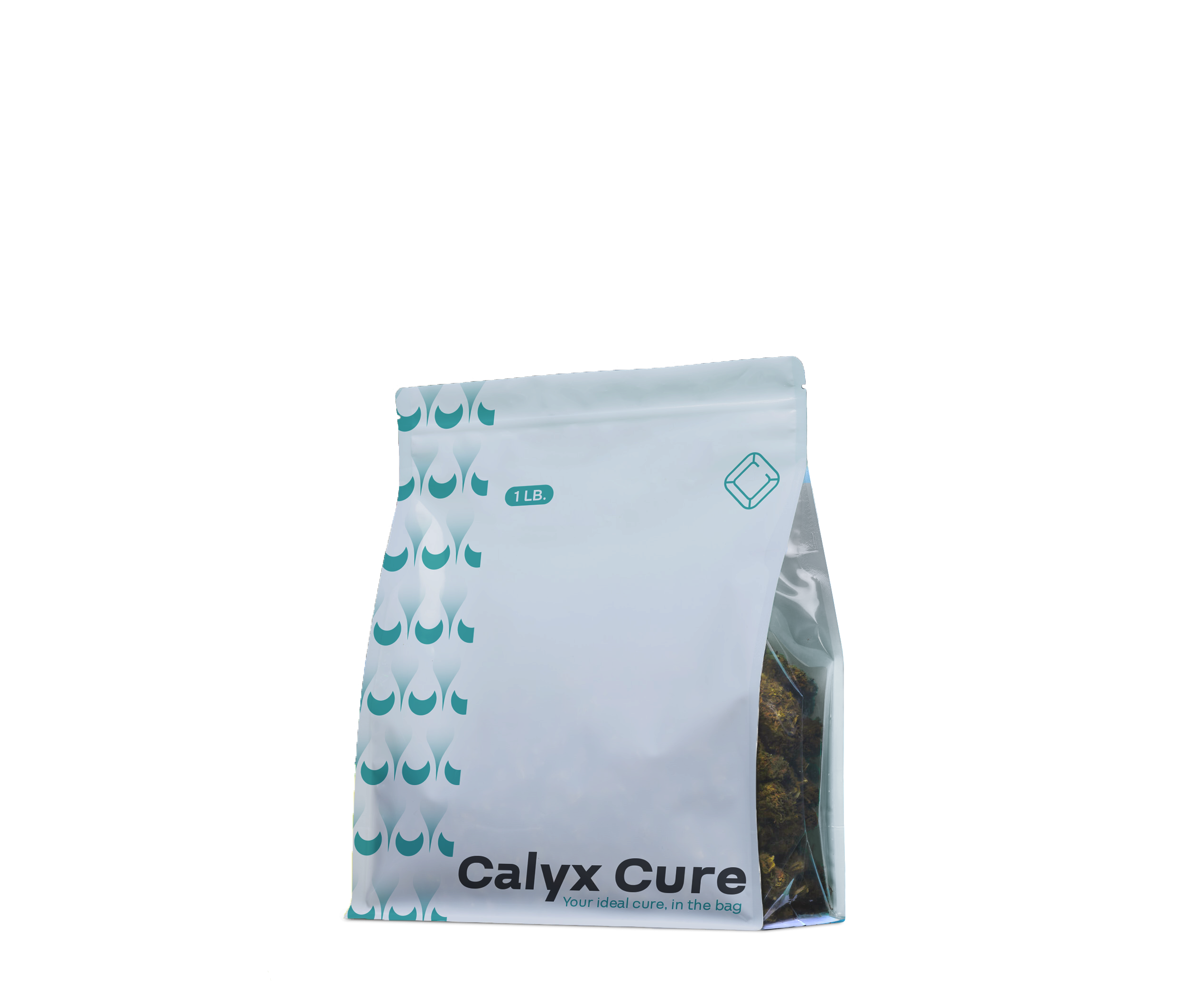 Calyx Cure 1lb Pouch on a white background