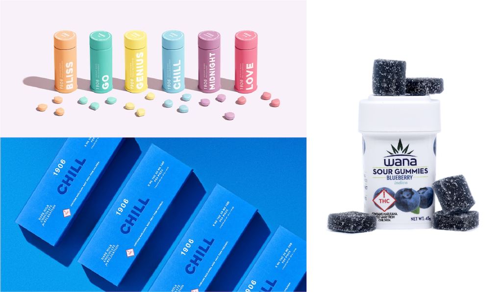 Wana Brands containers for cannabis gummies